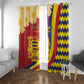 Afro Chad Window Curtain Happy 65th of Independence
