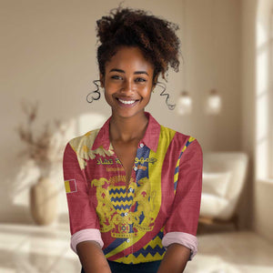Personalised Afro Chad Women Casual Shirt Happy 65th of Independence