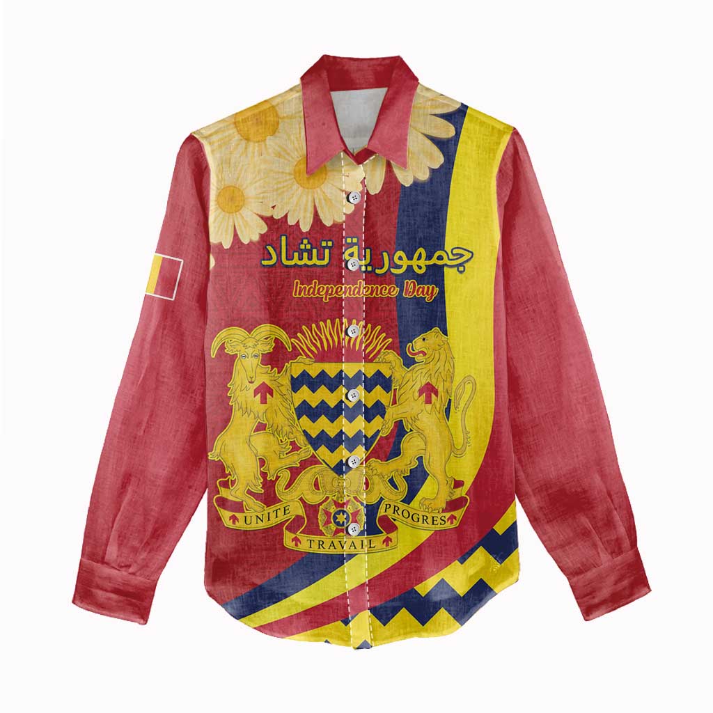 Personalised Afro Chad Women Casual Shirt Happy 65th of Independence