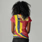 Personalised Afro Chad Women V-Neck T-Shirt Happy 65th of Independence