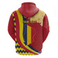 Personalised Afro Chad Zip Hoodie Happy 65th of Independence
