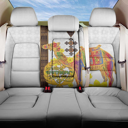 Melkam Enkutatash Eritrean Back Car Seat Cover Camel With Habesha Tilet Pattern - African Pride