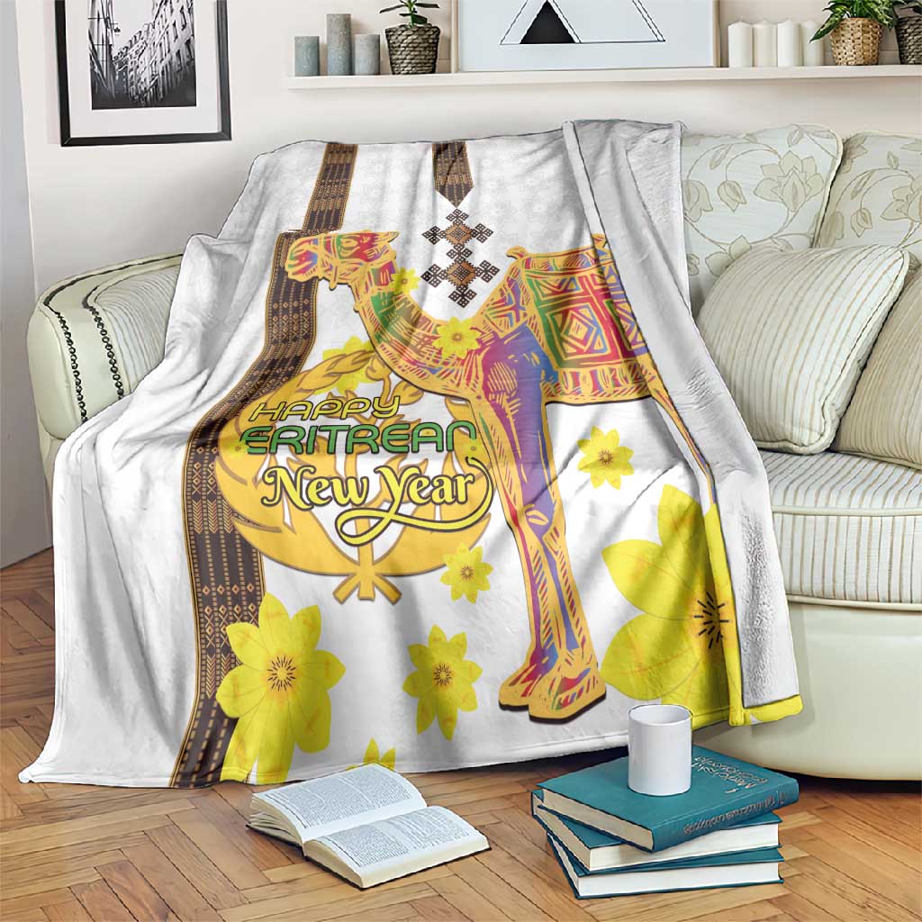 Melkam Enkutatash Eritrean Blanket Camel With Habesha Tilet Pattern - African Pride