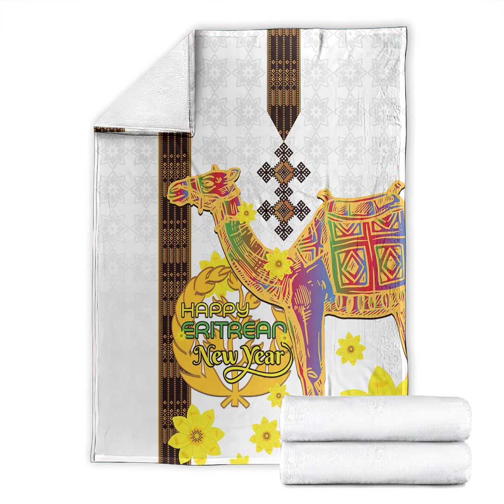 Melkam Enkutatash Eritrean Blanket Camel With Habesha Tilet Pattern - African Pride