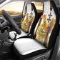 Melkam Enkutatash Eritrean Car Seat Cover Camel With Habesha Tilet Pattern - African Pride