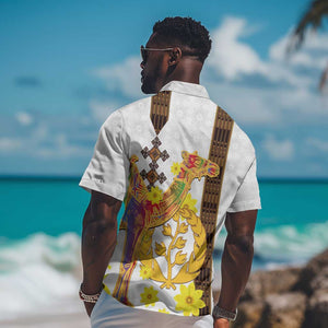 Melkam Enkutatash Eritrean Hawaiian Shirt Camel With Habesha Tilet Pattern - African Pride