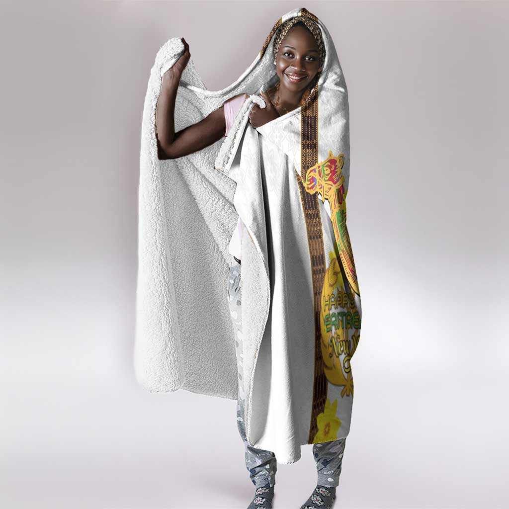 Melkam Enkutatash Eritrean Hooded Blanket Camel With Habesha Tilet Pattern - African Pride