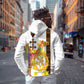 Melkam Enkutatash Eritrean Hoodie Camel With Habesha Tilet Pattern - African Pride