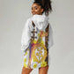 Melkam Enkutatash Eritrean Hoodie Dress Camel With Habesha Tilet Pattern - African Pride