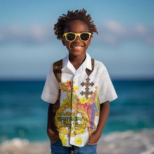 Melkam Enkutatash Eritrean Kid Hawaiian Shirt Camel With Habesha Tilet Pattern - African Pride