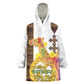 Melkam Enkutatash Eritrean Kid Wearable Blanket Hoodie Camel With Habesha Tilet Pattern - African Pride