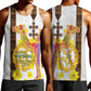 Melkam Enkutatash Eritrean Men Tank Top Camel With Habesha Tilet Pattern - African Pride
