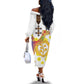 Melkam Enkutatash Eritrean Off The Shoulder Long Sleeve Dress Camel With Habesha Tilet Pattern - African Pride