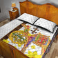 Melkam Enkutatash Eritrean Quilt Bed Set Camel With Habesha Tilet Pattern - African Pride