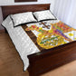 Melkam Enkutatash Eritrean Quilt Bed Set Camel With Habesha Tilet Pattern - African Pride
