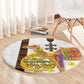 Melkam Enkutatash Eritrean Round Carpet Camel With Habesha Tilet Pattern - African Pride