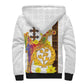 Melkam Enkutatash Eritrean Sherpa Hoodie Camel With Habesha Tilet Pattern - African Pride