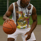 Melkam Enkutatash Eritrean Sleeveless Hoodie Camel With Habesha Tilet Pattern - African Pride