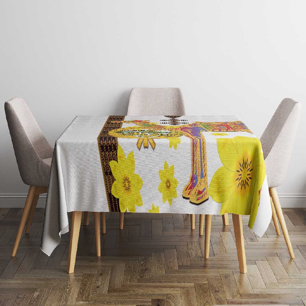 Melkam Enkutatash Eritrean Tablecloth Camel With Habesha Tilet Pattern - African Pride