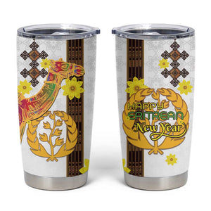 Melkam Enkutatash Eritrean Tumbler Cup Camel With Habesha Tilet Pattern - African Pride