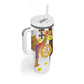 Melkam Enkutatash Eritrean Tumbler With Handle Camel With Habesha Tilet Pattern - African Pride