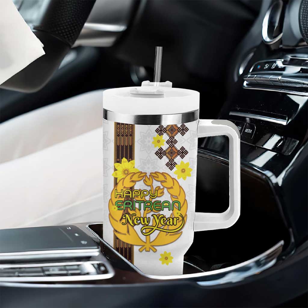 Melkam Enkutatash Eritrean Tumbler With Handle Camel With Habesha Tilet Pattern - African Pride