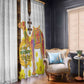 Melkam Enkutatash Eritrean Window Curtain Camel With Habesha Tilet Pattern - African Pride