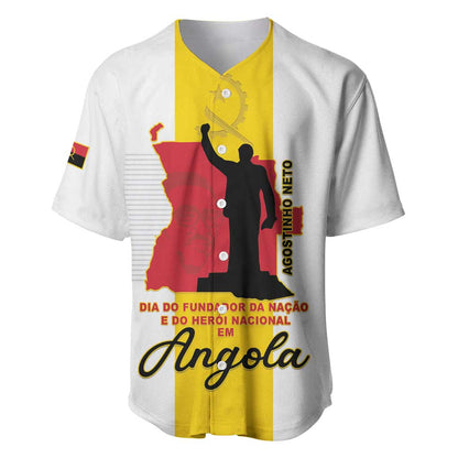 Personalized Dia dos Herois Nacionais de Angola Baseball Jersey 17 de Setembro - African Pride