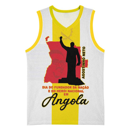 Personalized Dia dos Herois Nacionais de Angola Basketball Jersey 17 de Setembro - African Pride