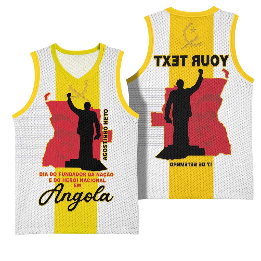 Personalized Dia dos Herois Nacionais de Angola Basketball Jersey 17 de Setembro - African Pride