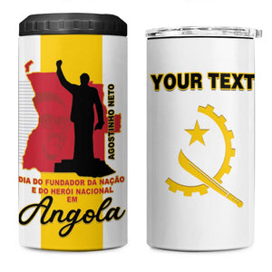 Personalized Dia dos Herois Nacionais de Angola 4 in 1 Can Cooler Tumbler 17 de Setembro - African Pride