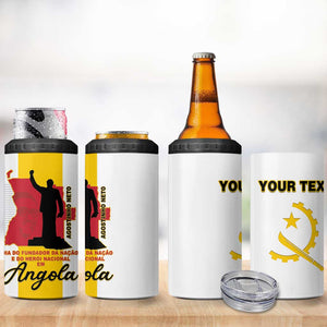Personalized Dia dos Herois Nacionais de Angola 4 in 1 Can Cooler Tumbler 17 de Setembro - African Pride