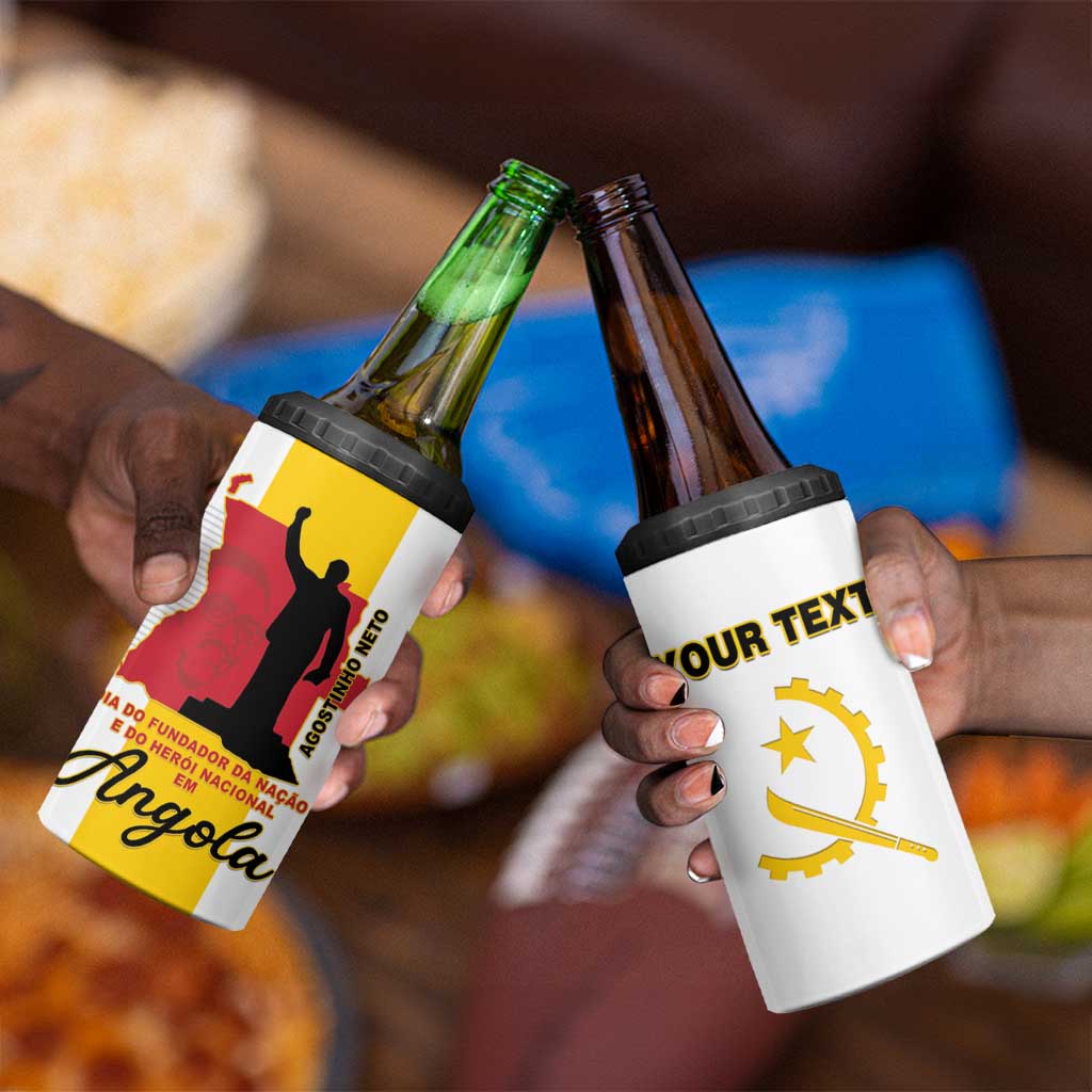 Personalized Dia dos Herois Nacionais de Angola 4 in 1 Can Cooler Tumbler 17 de Setembro - African Pride