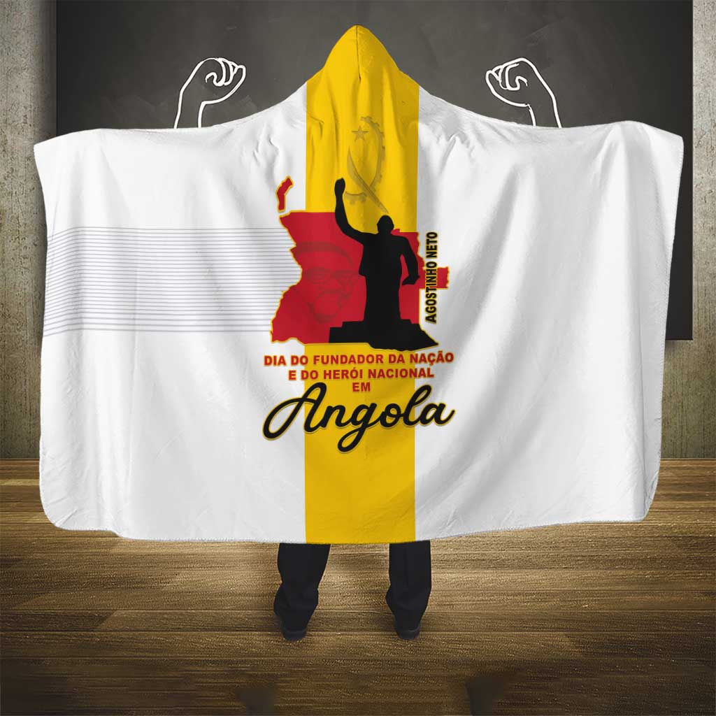 Dia dos Herois Nacionais de Angola Hooded Blanket 17 de Setembro - African Pride