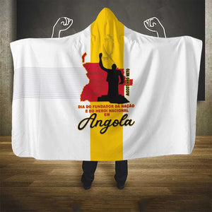 Dia dos Herois Nacionais de Angola Hooded Blanket 17 de Setembro - African Pride