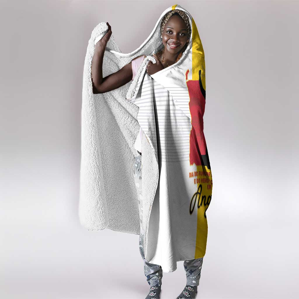 Dia dos Herois Nacionais de Angola Hooded Blanket 17 de Setembro - African Pride