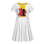 Personalized Dia dos Herois Nacionais de Angola Kid Short Sleeve Dress 17 de Setembro - African Pride