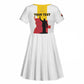 Personalized Dia dos Herois Nacionais de Angola Kid Short Sleeve Dress 17 de Setembro - African Pride
