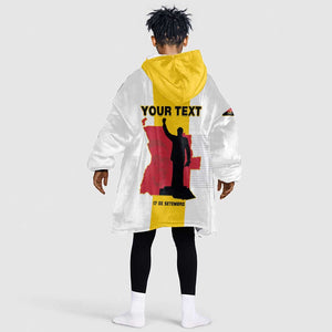 Personalized Dia dos Herois Nacionais de Angola Kid Wearable Blanket Hoodie 17 de Setembro - African Pride