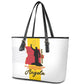 Dia dos Herois Nacionais de Angola Leather Tote Bag 17 de Setembro - African Pride