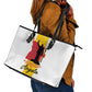 Dia dos Herois Nacionais de Angola Leather Tote Bag 17 de Setembro - African Pride