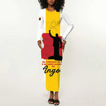 Personalized Dia dos Herois Nacionais de Angola Long Sleeve Bodycon Dress 17 de Setembro - African Pride