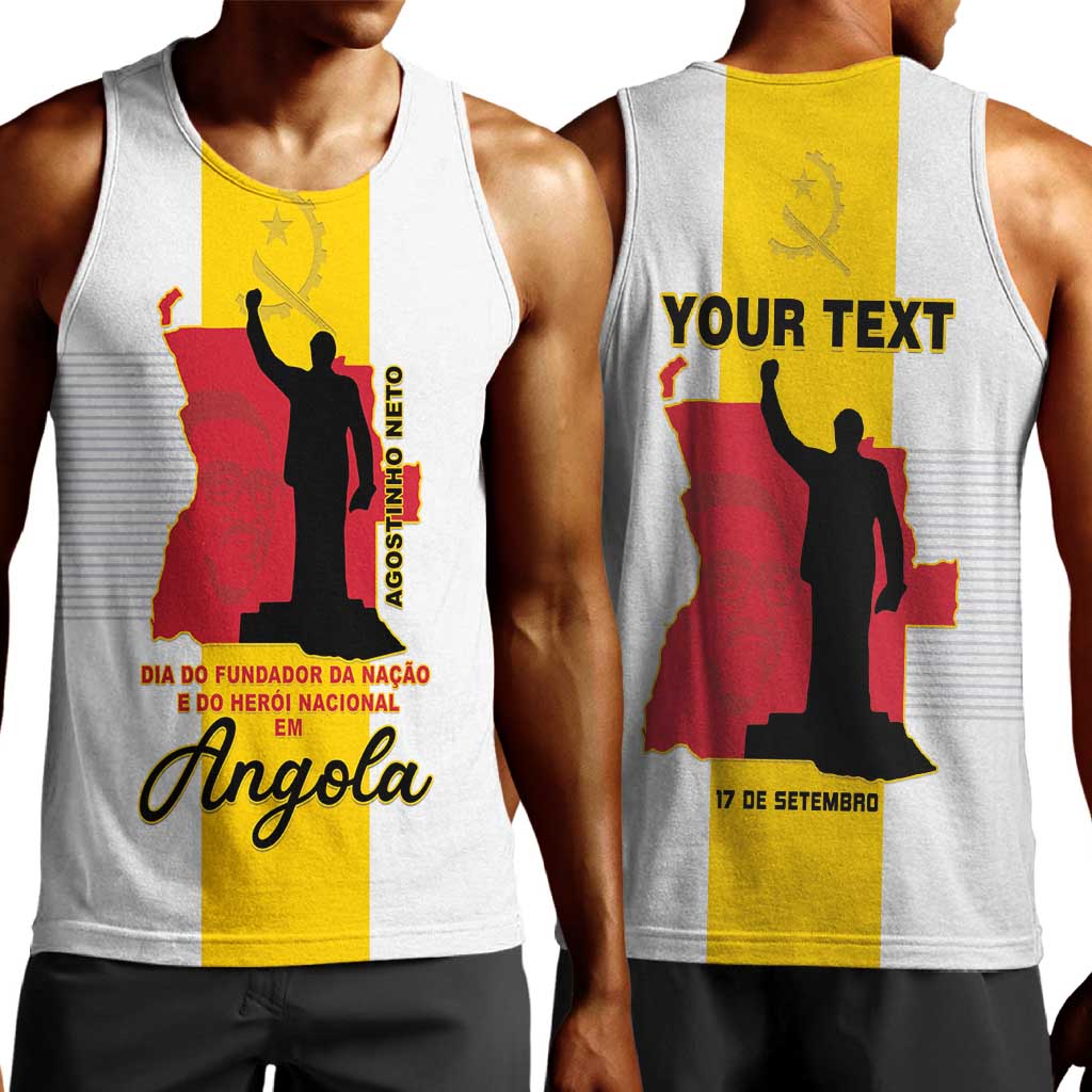 Personalized Dia dos Herois Nacionais de Angola Men Tank Top 17 de Setembro - African Pride