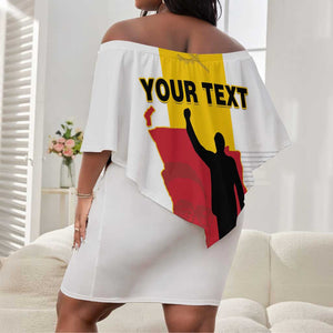 Personalized Dia dos Herois Nacionais de Angola Off Shoulder Short Dress 17 de Setembro - African Pride