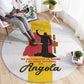 Dia dos Herois Nacionais de Angola Round Carpet 17 de Setembro - African Pride