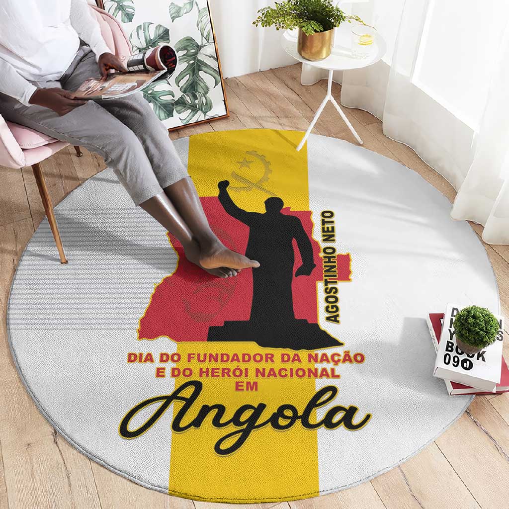 Dia dos Herois Nacionais de Angola Round Carpet 17 de Setembro - African Pride