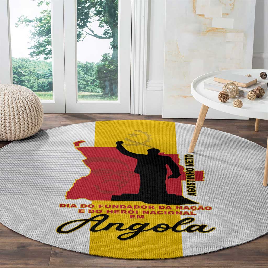 Dia dos Herois Nacionais de Angola Round Carpet 17 de Setembro - African Pride