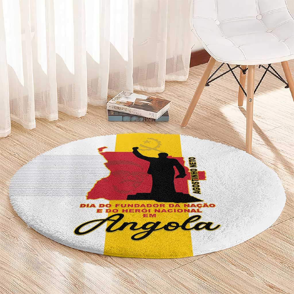 Dia dos Herois Nacionais de Angola Round Carpet 17 de Setembro - African Pride