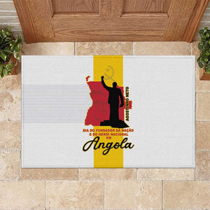 Dia dos Herois Nacionais de Angola Rubber Doormat 17 de Setembro - African Pride