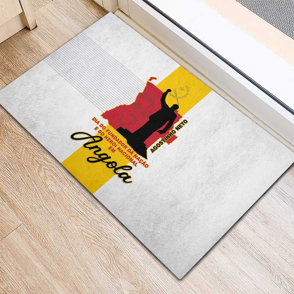 Dia dos Herois Nacionais de Angola Rubber Doormat 17 de Setembro - African Pride